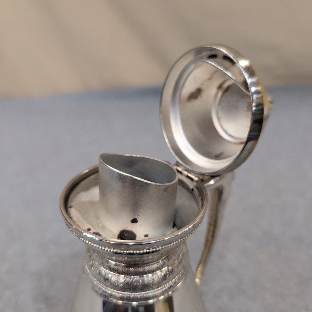 Antique Rogers Smith & Co Silver Plate Syrup Pitcher Figural 187 Meriden CT 1873 - Picture 4 of 7